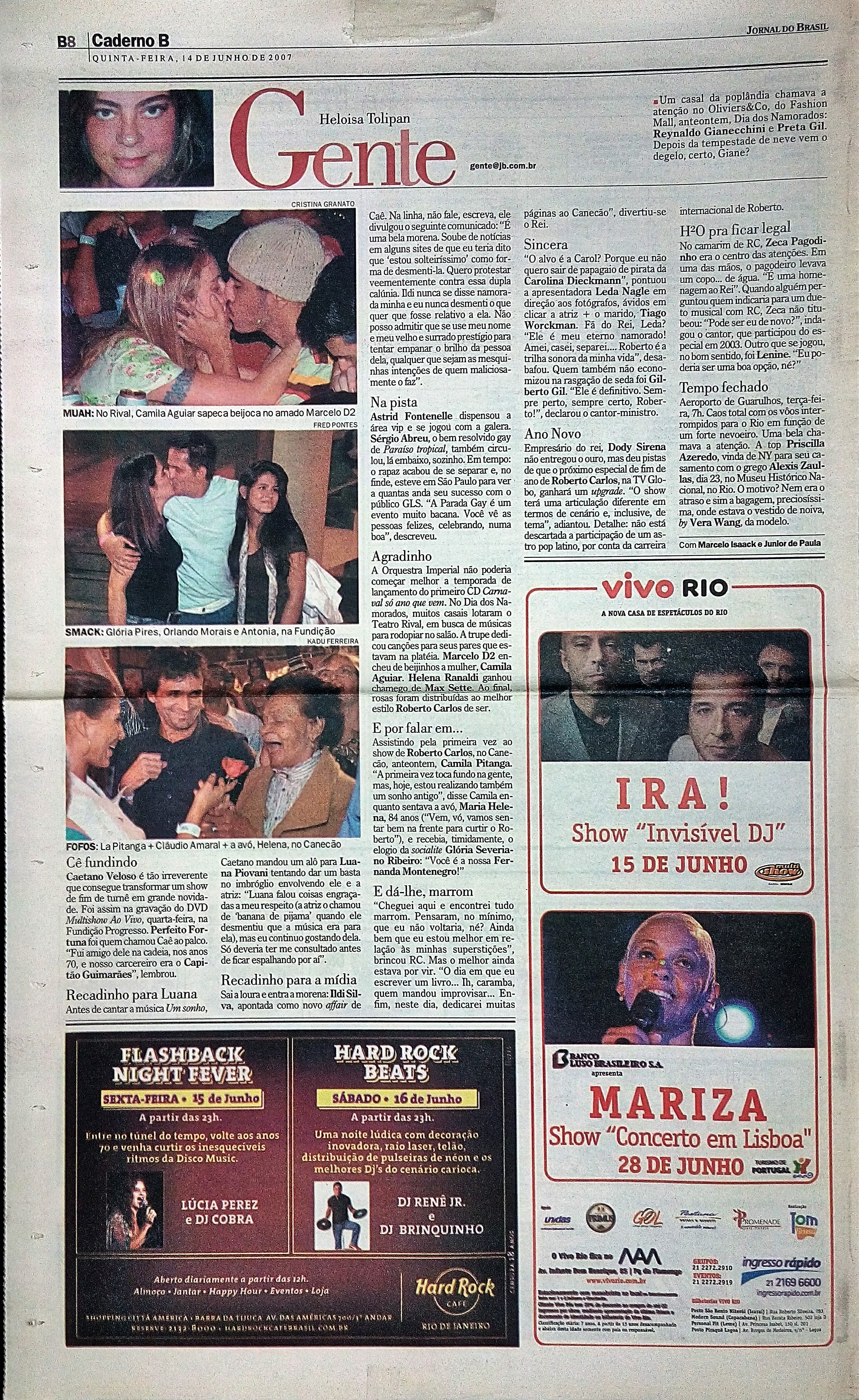 Quinta Feira, 14 de Junho de 2007