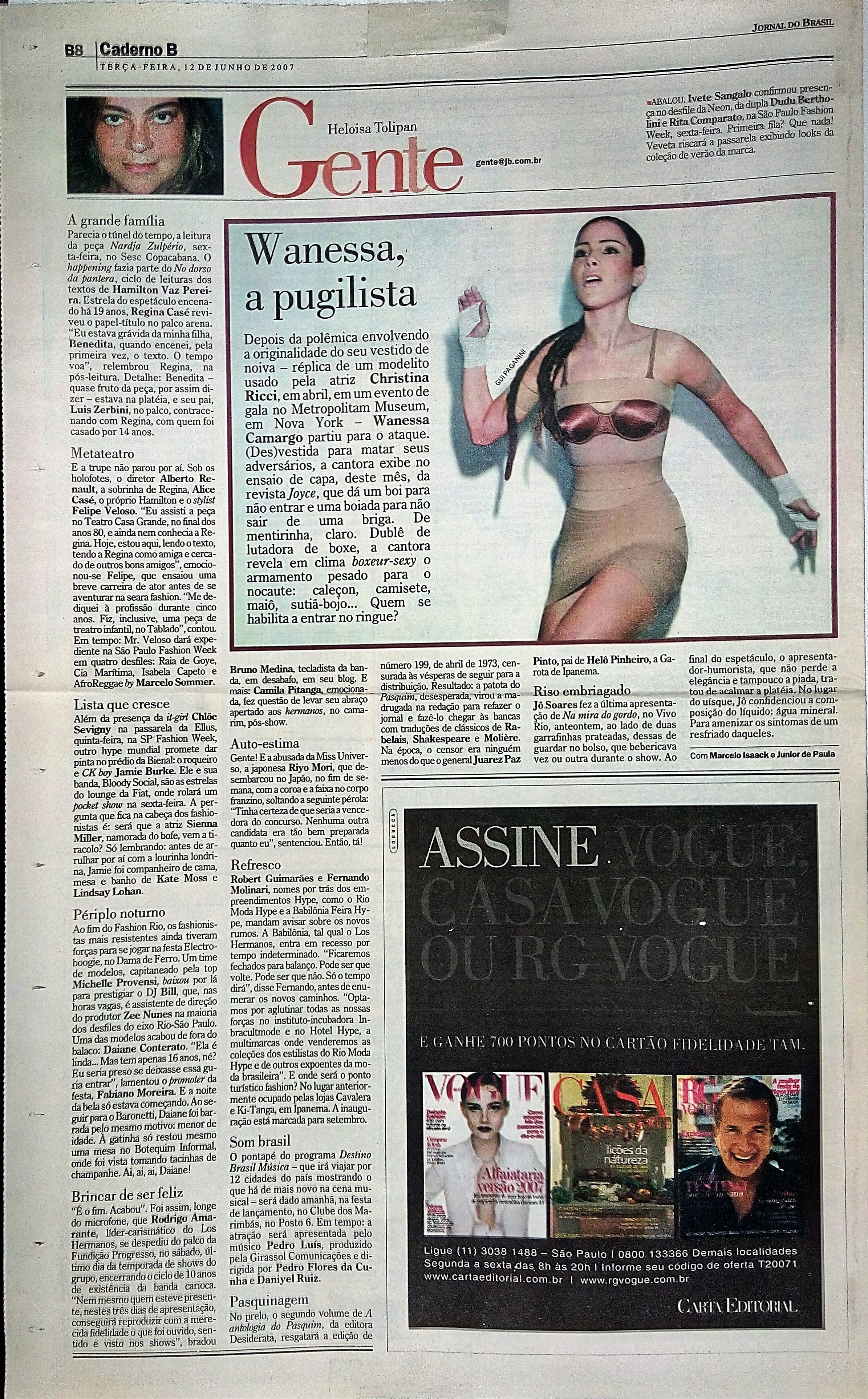 Terça Feira, 12 de Junho de 2007