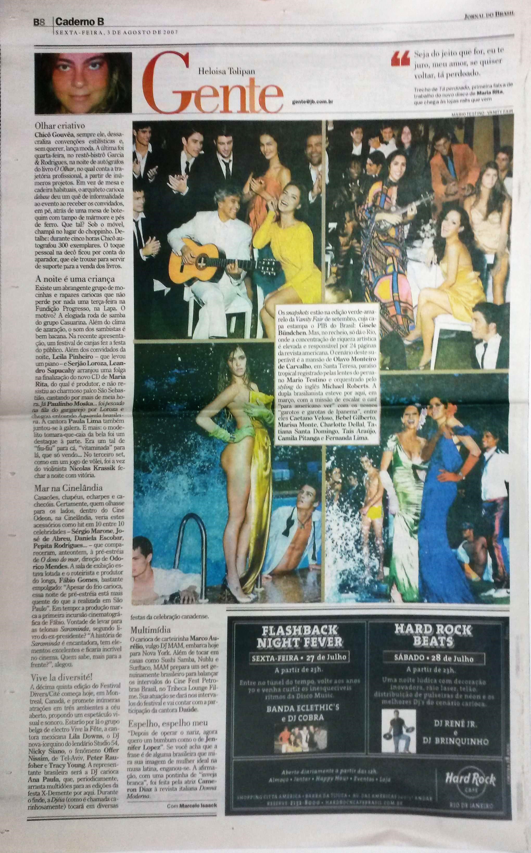 Sexta Feira, 3 de Agosto de 2007