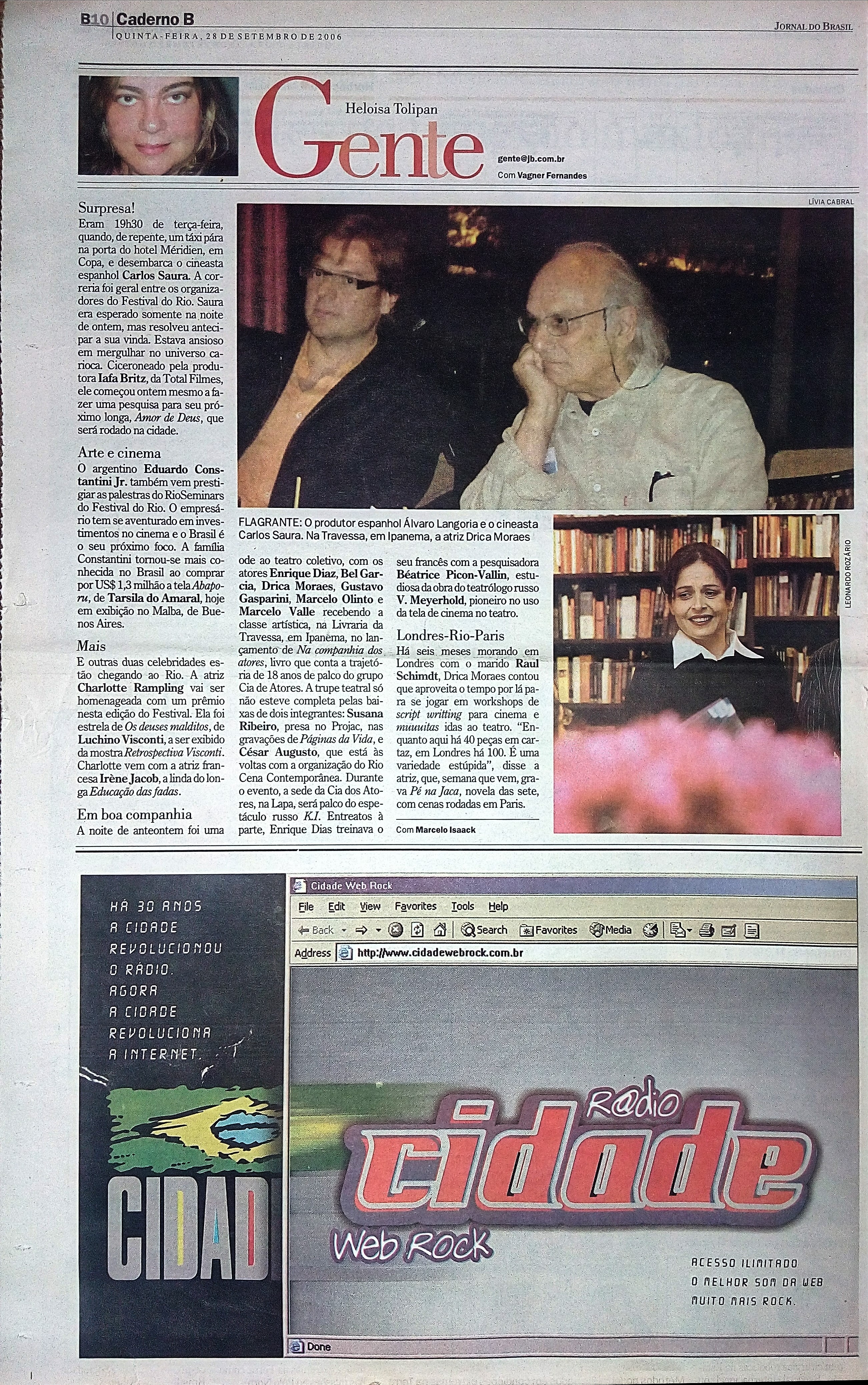 Quinta Feira, 28 de Setembro de 2006