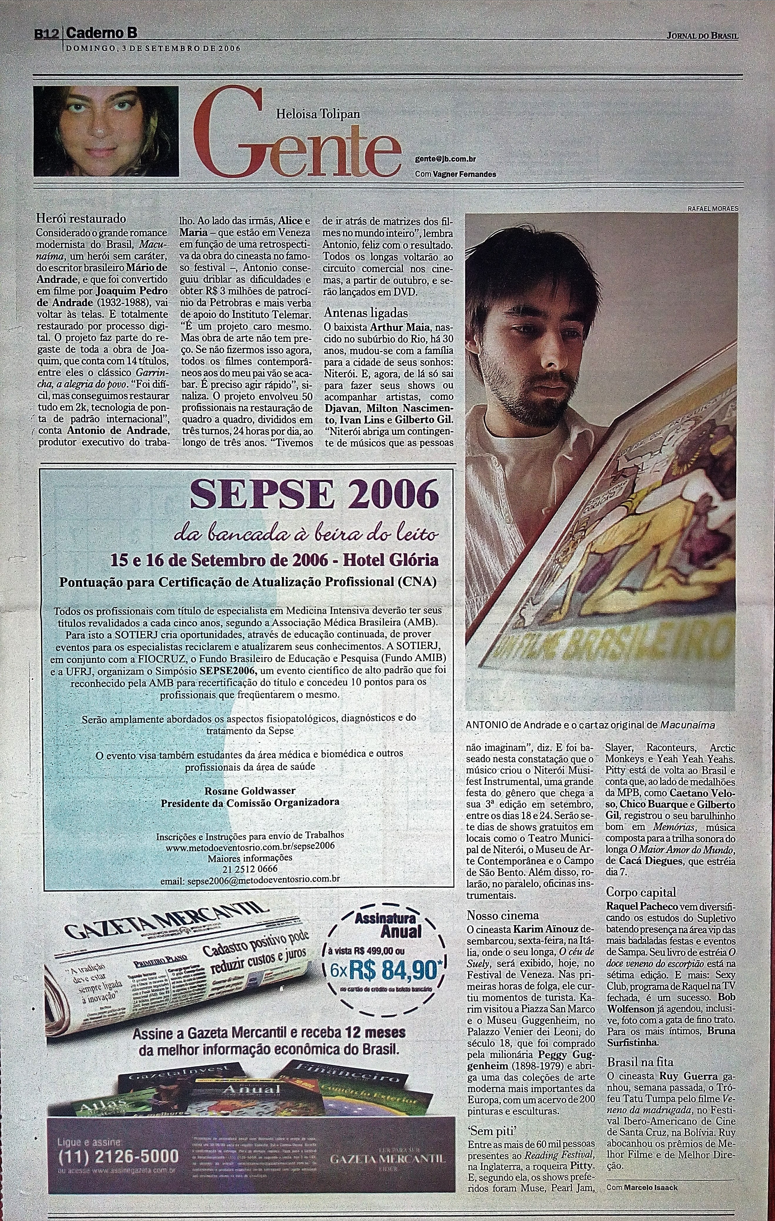 Domingo, 3 de Setembro de 2006