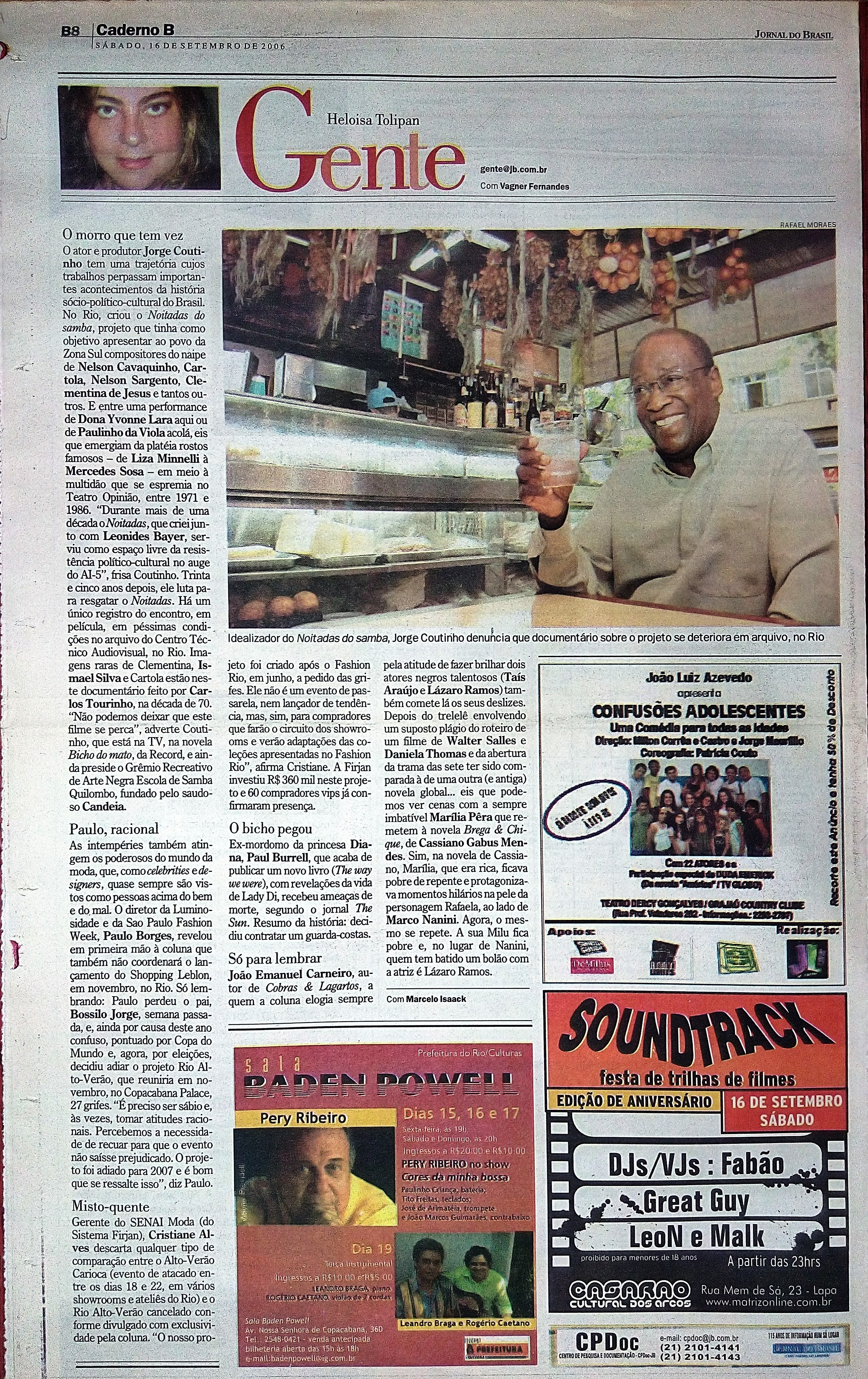 Sábado, 16 de Setembro de 2006