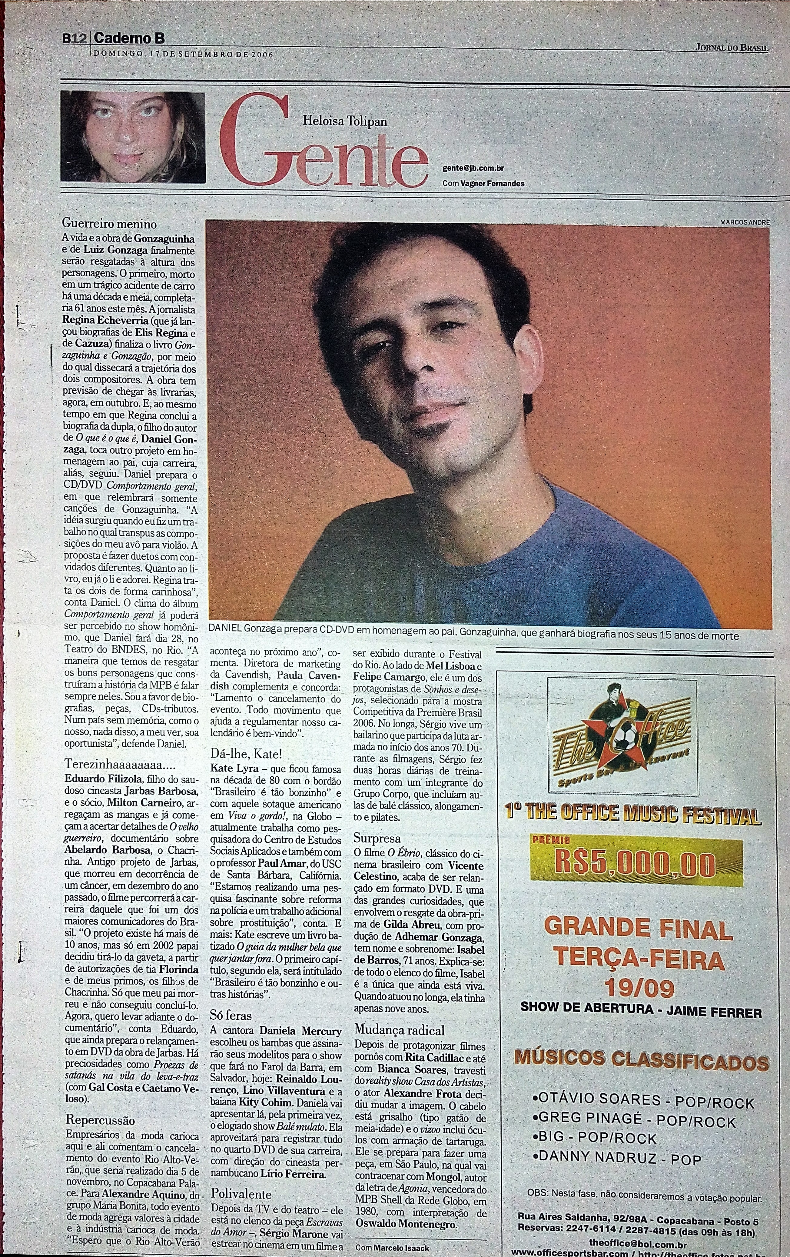 Domingo, 17 de Setembro de 2006