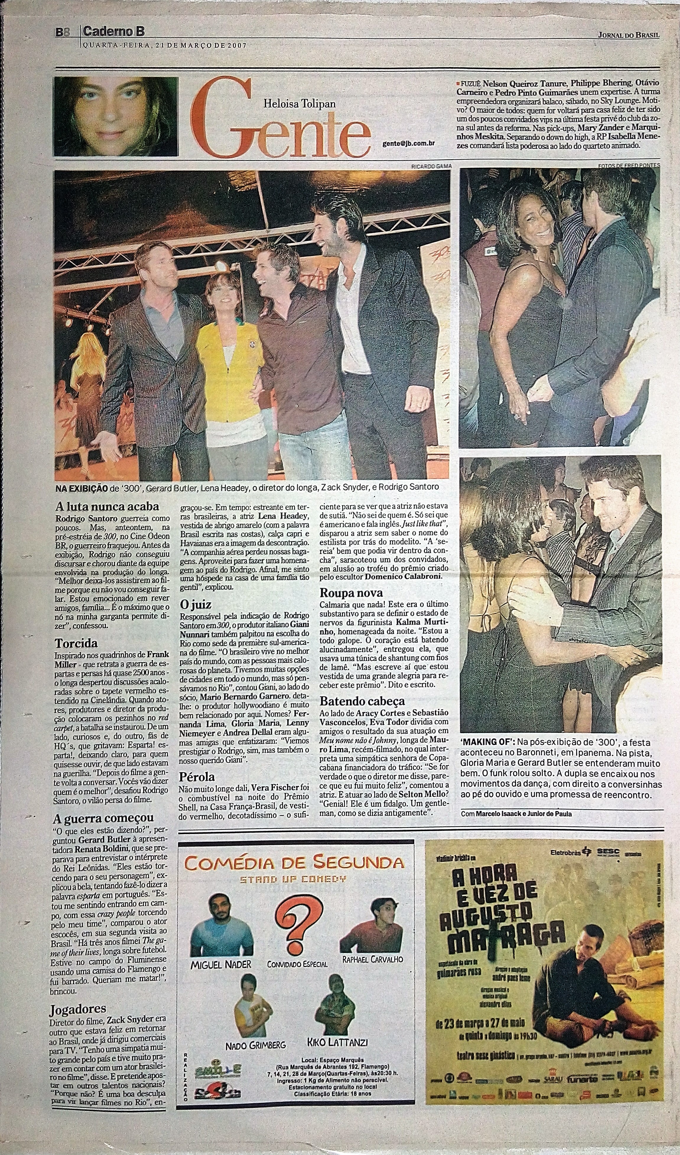 Quarta Feira, 21 de Março de 2007