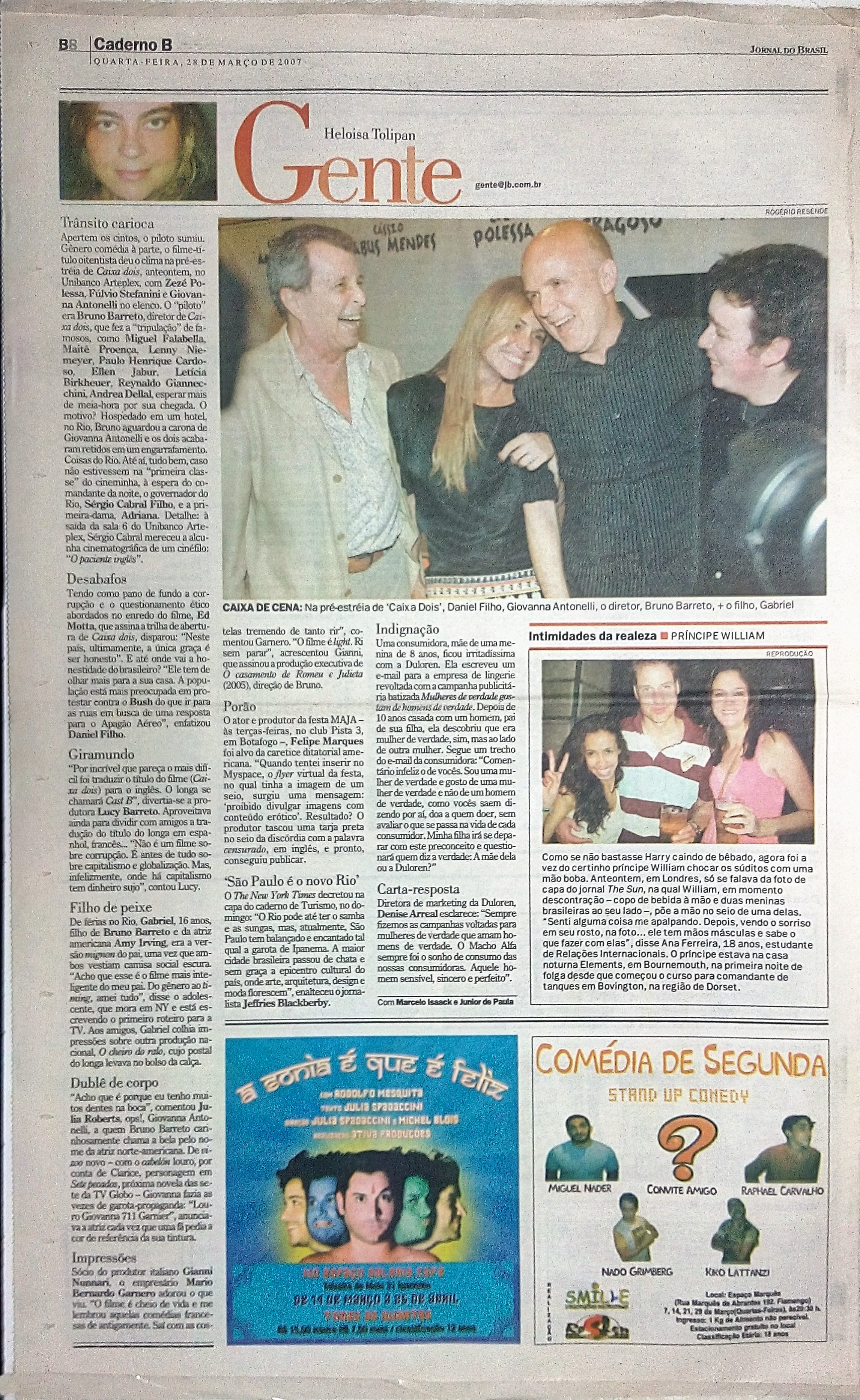 Quarta Feira, 28 de Março de 2007