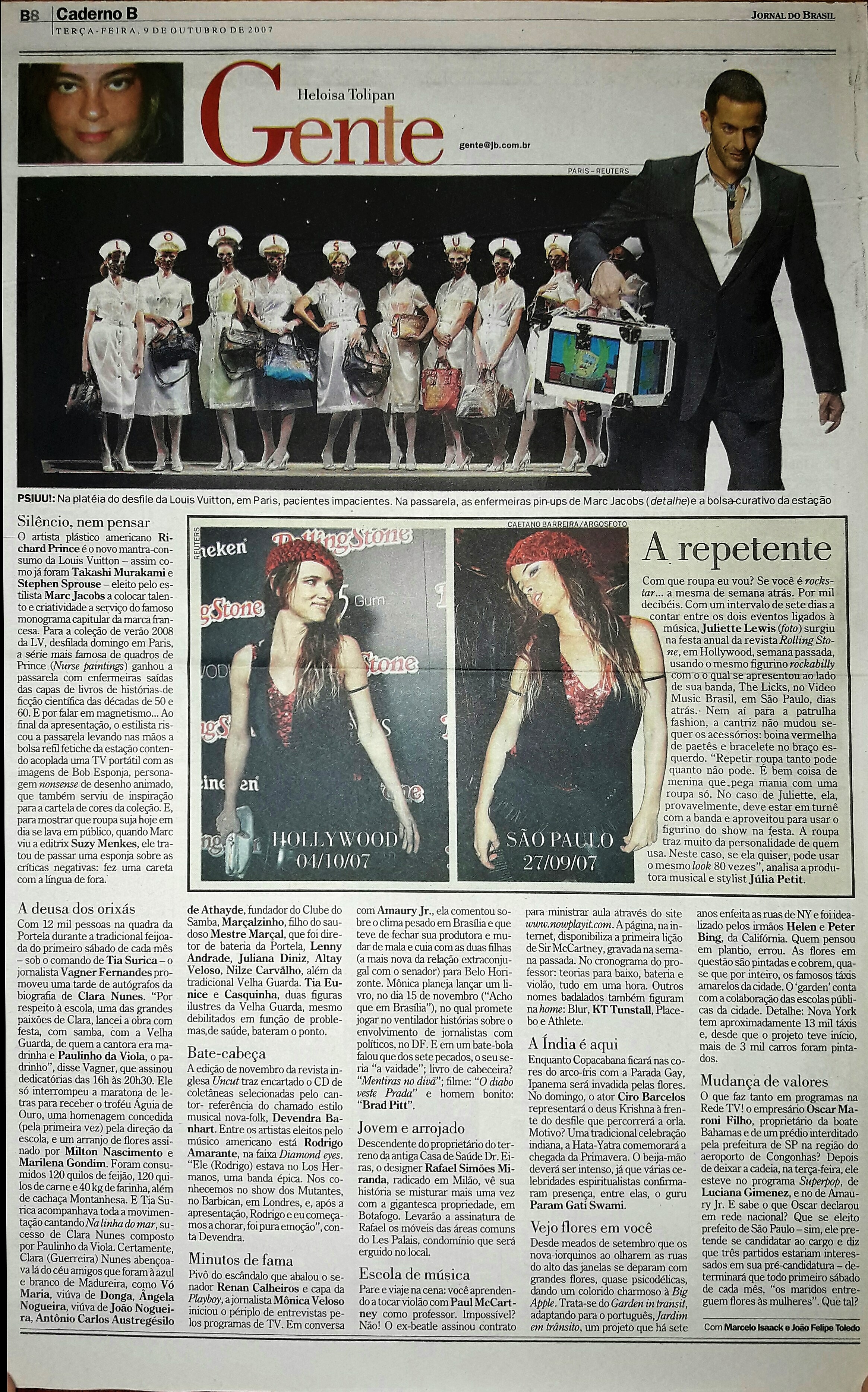 Terça Feira, 9 de Outubro de 2007