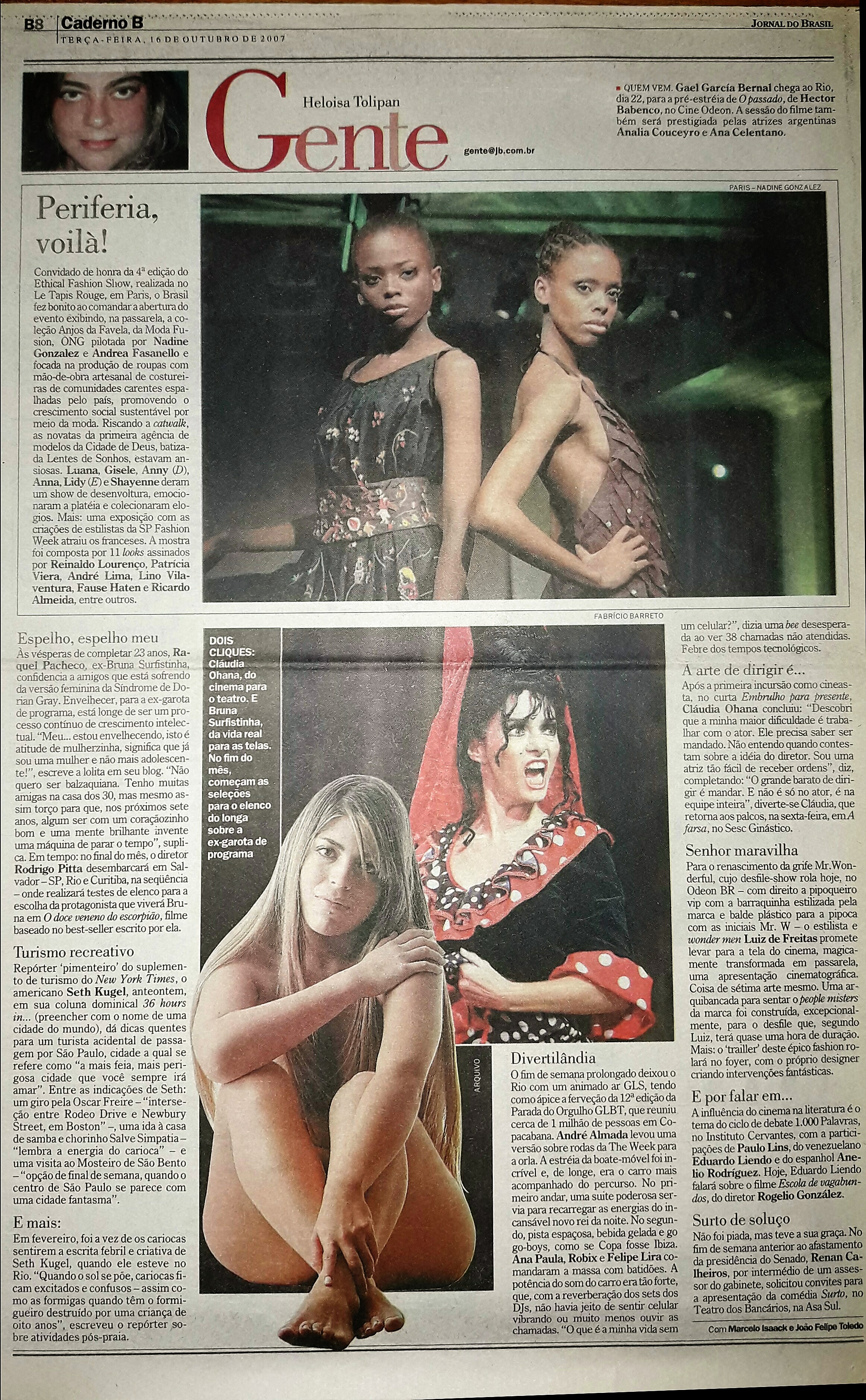 Terça feira, 16 de Outubro de 2007
