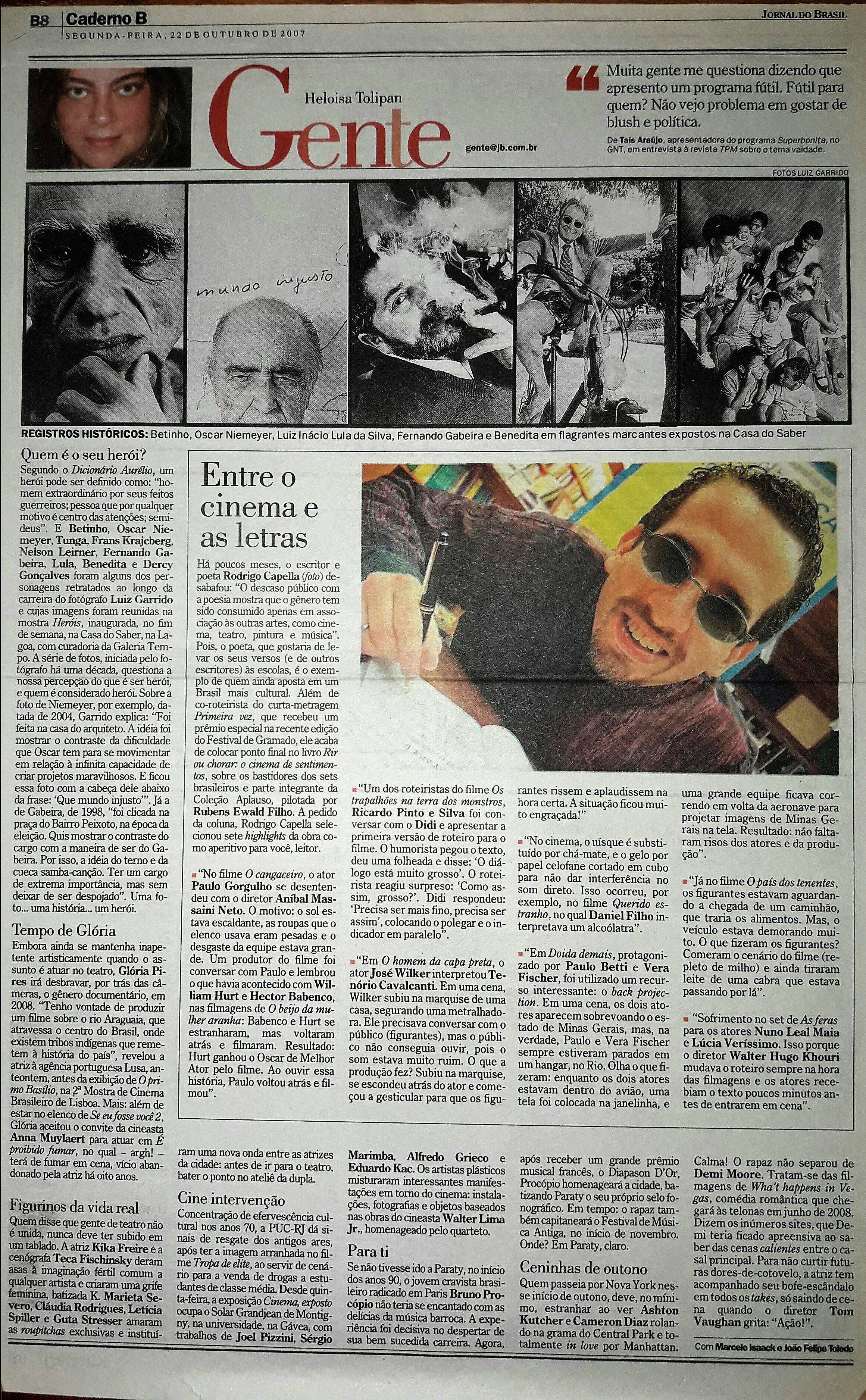 Segunda, 22 de Outubro de 2007