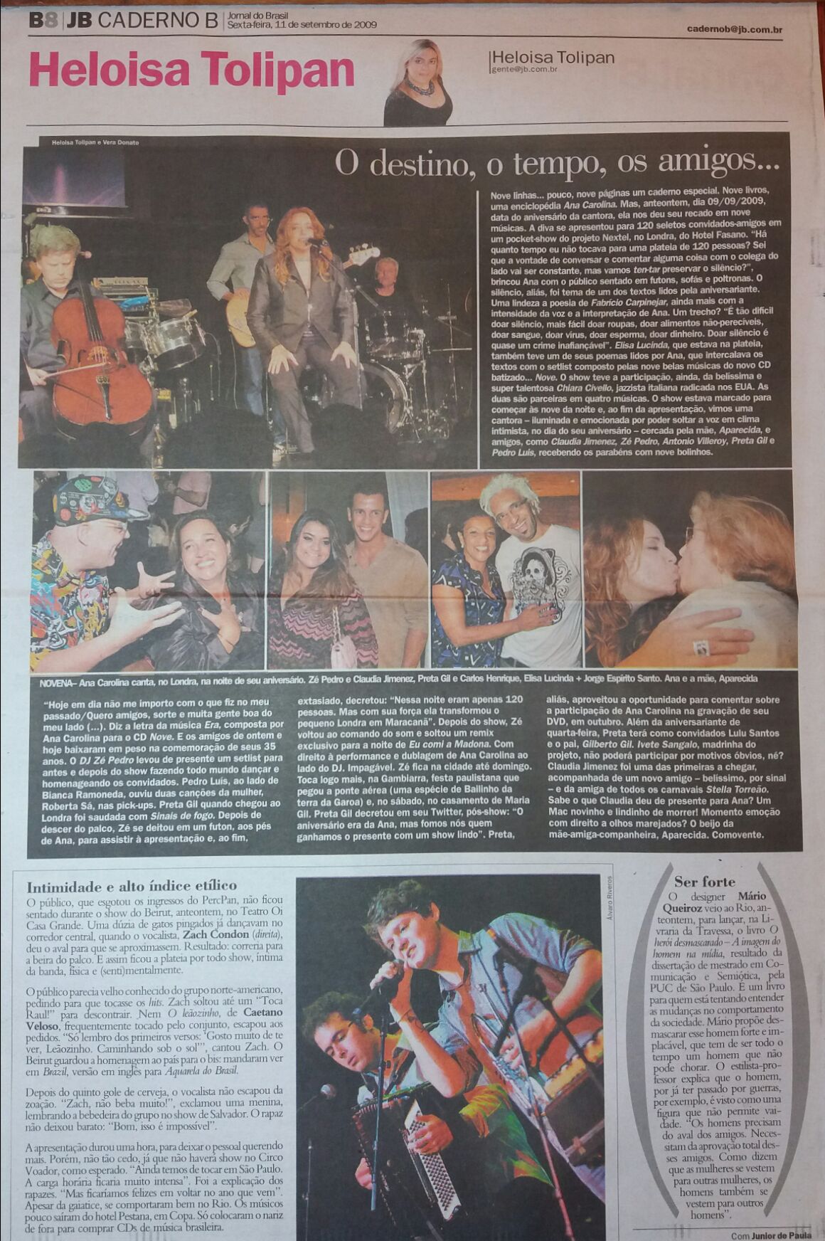Sexta feira, 11 de Setembro de 2009