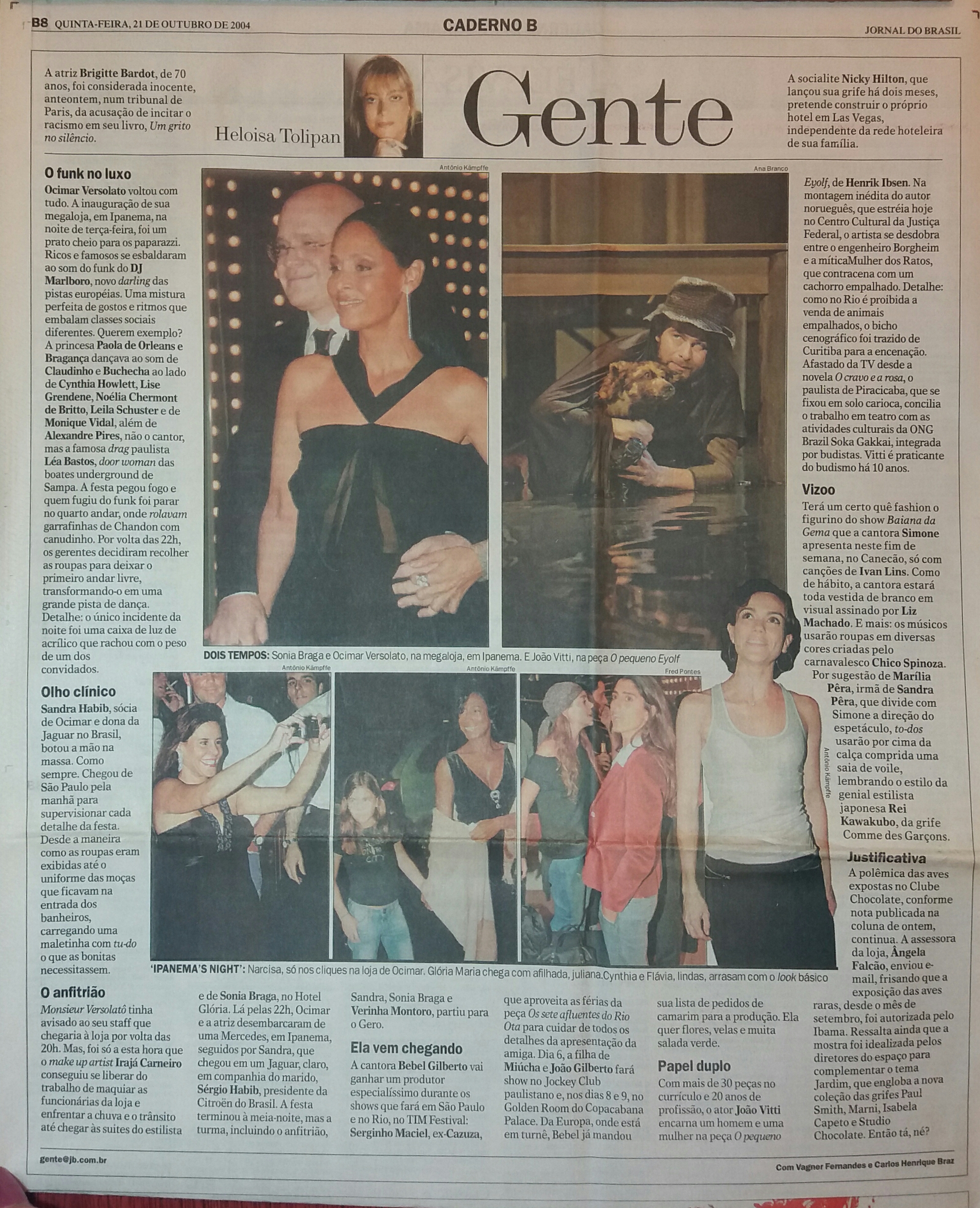 Quinta feira, 21 de Outubro de 2004