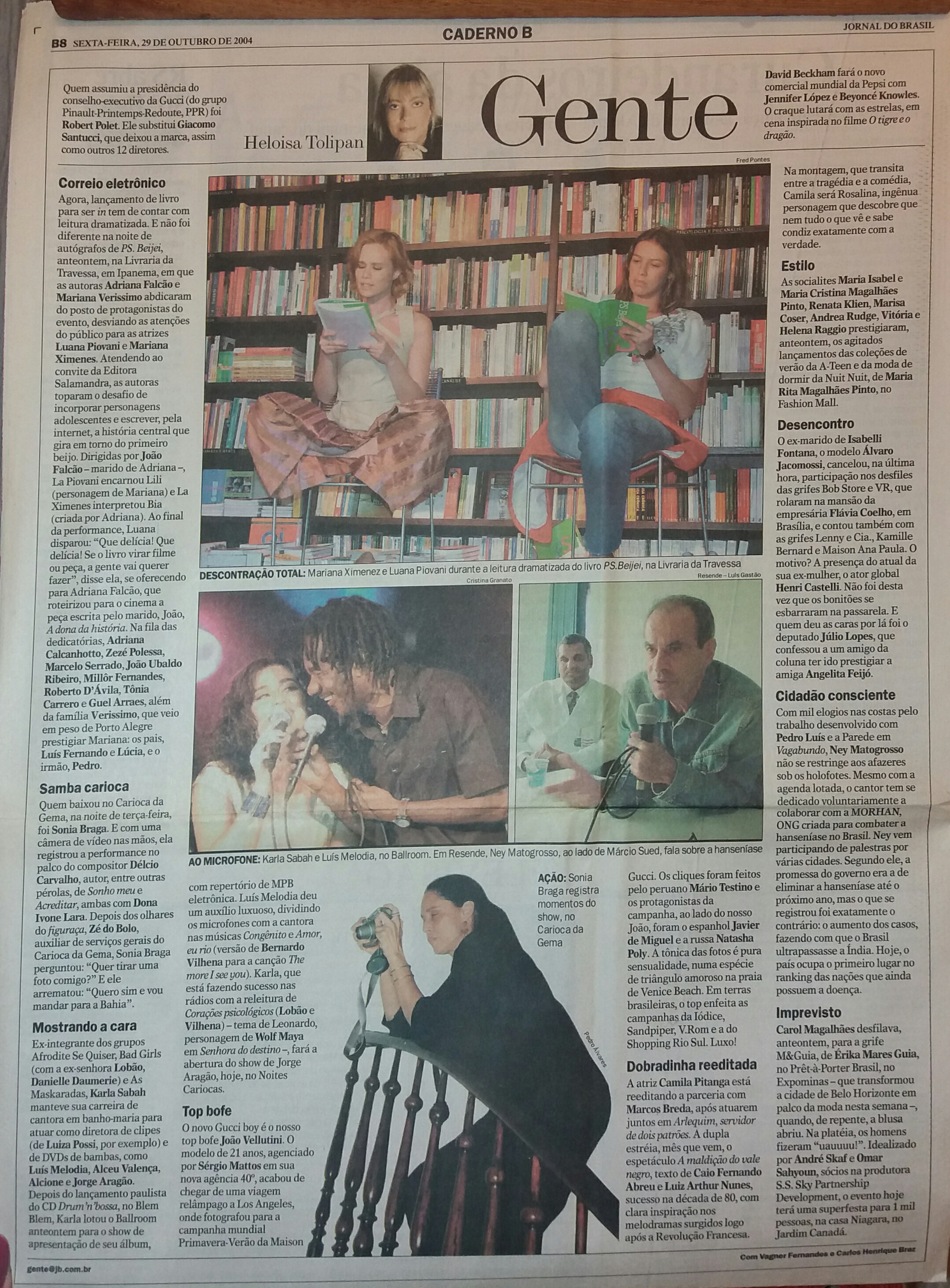 Sexta feira, 29 de Outubro de 2004