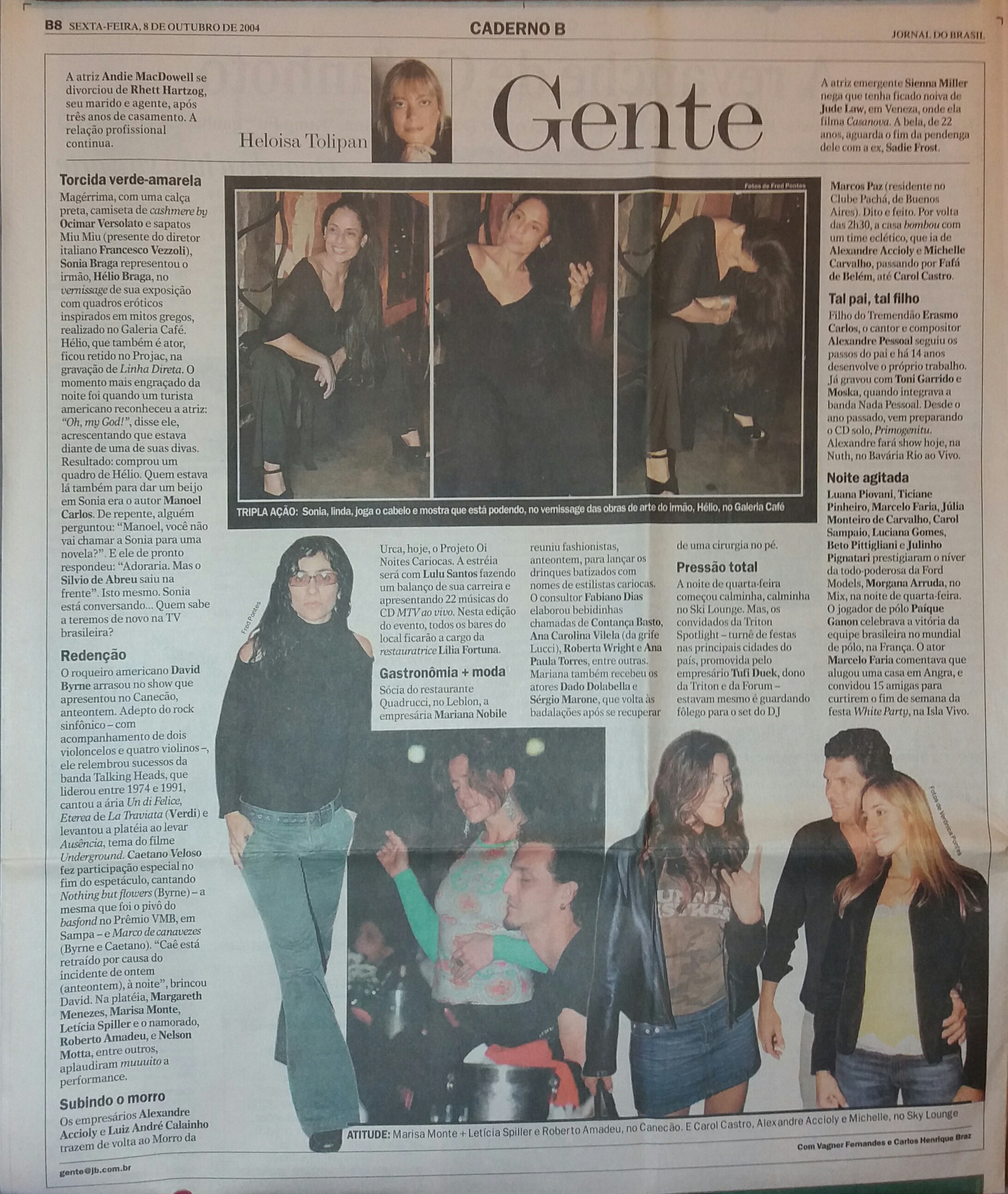 Sexta feira, 8 de Outubro de 2004
