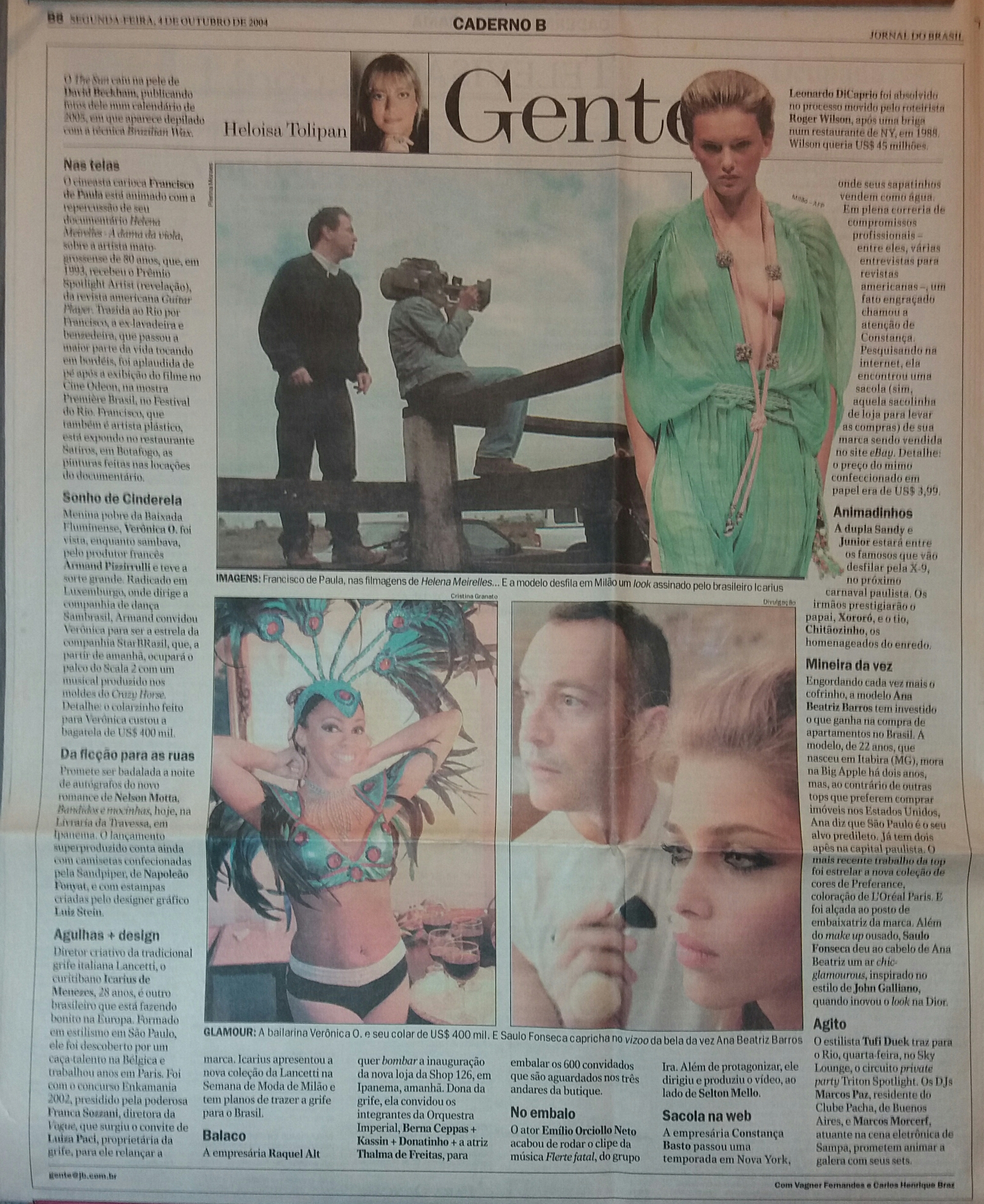Segunda feira, 4 de Outubro de 2004